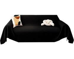 Bankhoes - Hoekbankhoes - Loveseathoes - All Seasons - Bankkussen - Waterdichte bankhoes - Dikke ripstop - Polyester bankhoes - Zwart - Verbeterd - 280 x 180 cm