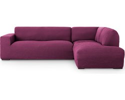 Bankhoes Milos Rechts Paars - Elastisch & Antistatisch - Bankhoezen voor hoekbank