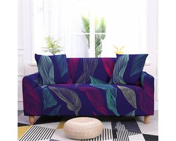 Bankhoes - Slaapbank Beschermer - Woonkamer Beschermen - Veerpatroon Design - 1 Zits - Paars