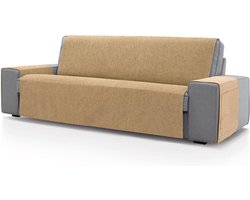 Bankhoes voor 2-zits bank - 115 x 220 cm - goudkleurig - zacht - 100% Spaans fabricaat hoekbank overtrek