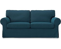 Bankhoes voor Kinderen - Bank Beschermhoes - Meubels Beschermen - Speciaal voor IKEA Ektorp - Tweezitsbank - Donker Oceaan