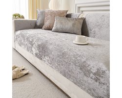 Bankhoezen -Luxe Bankhoes - Meubelhoes | Bankhoes | Bankbeschermer -Beschermt de Bank tegen Honden | en Kattenharen | Dierenkleed | Grijs 90x160cm