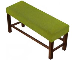 Bankhoezen Stretch - Ottomanhoes Zitbank - Meubels Beschermen - Hoogelastische Stof - 90-120cm - Smaragdgroen