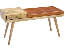 Bankje - Halbank - Lade - Vloerbeschermers - Handgemaakt - 100x38x52 cm