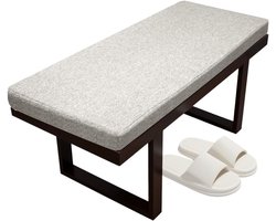 Bankkussen Buiten - Linnen Zitkussen - Comfortabel Zitten - Afneembare Hoes - 170x45x3cm - Nr.29
