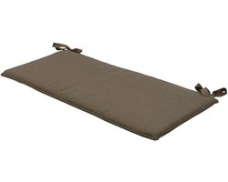 Bankkussen ca.(120)110x48cm Taupe canvas eco+