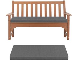 Bankkussen Met Afneembare Hoes Voor Tuinbank, Eetbank En Schommelbank (100X35X8CM Donkergrijs)