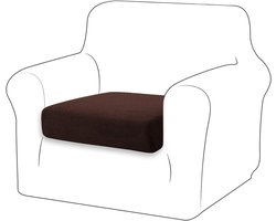 Bankkussenhoes - Zitkussenhoes - Meubels Beschermen - Hoge Stretch - 57 x 60 cm - Bruin