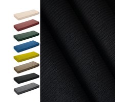 Bankkussenhoezen Vervangend - Kussenhoes Bank - Meubels Vernieuwen - Antislip Onderzijde - 60x80x5cm - Zwart