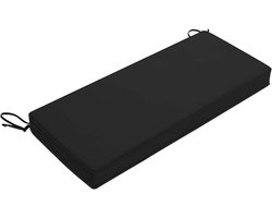Bankkussens - Stoelkussens - Buiten Meubelen - Waterdichte Stof - 150x30x5cm - Zwart