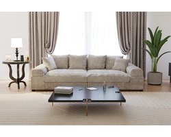 Bankstel big sofa fatguy Lichtgrijs Corduroy bigsofa zetel - Hoekbanken en hoeksalon bij zetelsenbedden