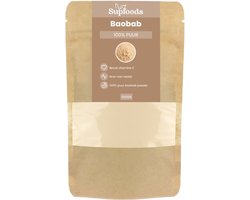 Baobab Poeder 100% Puur - 150gram - Baobab is Van nature rijk aan Vitamine C en Vezels - Perfect voor Smoothies, Ontbijt en Bakken