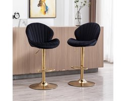 Bar Krukken - Set van 2 Krukken -Zwart en goud