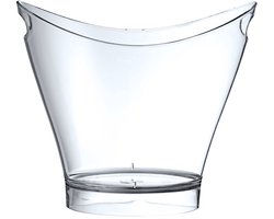 Bar Up Serie - Ovale Transparante Champagneschaal - 6L - Lichtgewicht - SAN Materiaal