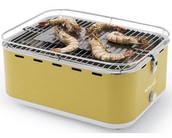Barbecook Carlo - Tafel BBQ - Houtskool BBQ barbecue - Incl. Draagtas - Sunshine Yellow - 44 x 33 x 21cm