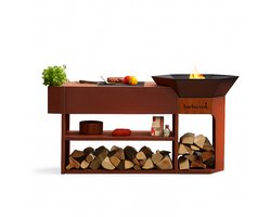 Barbecook Nestor Island - Cortenstaal - 190x55x100cm