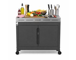 Barbecook Premium - Buddy voor gasbarbecue - Buitenkeuken - Grilltafel - 84x46x90cm