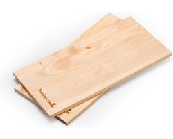 Barbecook - Rookhout BBQ - Set van 2 rookplanken - Beukenhout - 14 x 30 cm
