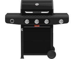 Barbecook Siesta 310 Graphite - Gas BBQ barbecue - 3 Branders - Met zijbrander - 1 vaste zijtafel - 124x56x118cm