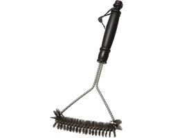 Barbecue grill schoonmaakborstel RVS 31 cm - BBQ schoonmaak accessoires