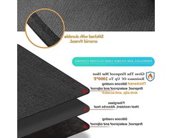 Barbecue Vloermat 122 x 178 cm - Vuurvaste Mat voor Buitengrill - Oliebestendig Waterdicht Antislip