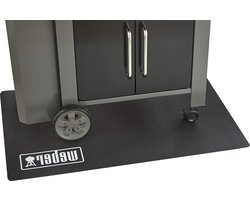 Barbecuevloermat van Rubber voor Alle Barbecues - Zwarte Vloermat met Accessoires bbq accessoires