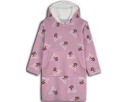 Barbie Hoodie Fleece deken, Pink - Kind - One Size