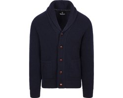Barbour Vest Shawl Hartland Navy