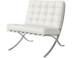 Barcelona Chair - Wit - Stoel - Fauteuil - Luxe Variant
