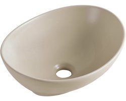 Barco waskom ovaal 40 x 33 x 14,5 cm keramiek beige