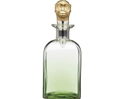 Barcraft Karaf Tropical 900 Ml Glas Groen/goud