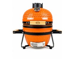 Barero Kamado BBQ - 13 Inch Houtskool Barbecue - Inclusief Onderstel - Egg met Accessoires - Oranje - PFAS-vrij