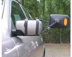 Bari opzetspiegel / caravanspiegel, vlak glas