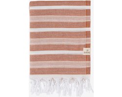 Barine Hamamdoek - Gerecycled katoen - Ultraabsorberend - Sneldrogend - Lichtgewicht Spa Sauna Handdoek - Badlaken - 90x160cm - Kaneel - Earth