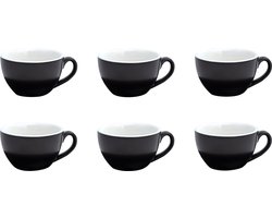 Barista Innovations Nero - Cappuccinokop - Set van 6 - 220ml - Mat Zwart