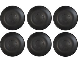 Barista Innovations Nero - Schotel voor Espressokopje - Set van 6 - Matt Black