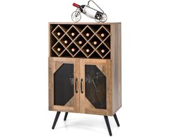 Barkast - Drankkast - Wijnrek - Bruin