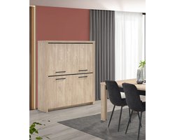 Barkast Esprit in bleke eik 120x162x45cm