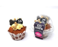 Barking Bakery Vanilla Pink Iced Woofin - Hondensnacks - per stuk