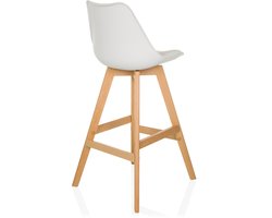 Barkruk / baliekruk SCANDI HIGH set van 2 wit hjh LIVING