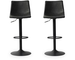 Barkruk Fara Zwart - 2 Stuks