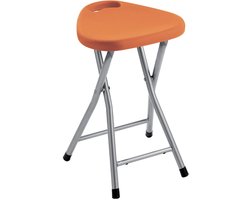 Barkruk inklapbaar - inklapbare barkruk - barkrukken met rugleuning - barstoel - klapstoel - barkruk buiten - barkruk - Oranje