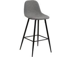 Barkruk 'Keld' (zithoogte 73cm), kleur Lichtgrijs