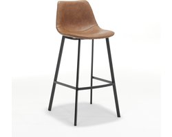 Barkruk Maud Cognac- Set van 2