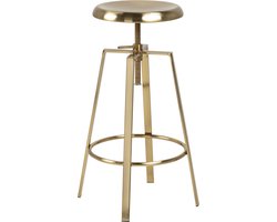 Barkruk Surat Metal Goud - Giga Living