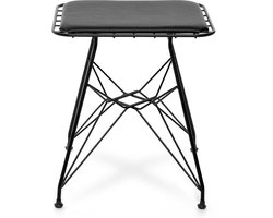 Barkruk zwart - tuinkruk - terras kruk - design kruk - zwart - bijzetstoel -