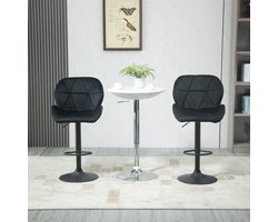Barkrukken - Luxe Comfort - Draaibaar & Verstelbaar - Zwart