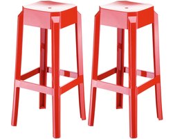 Barkrukken Set - Hoge Krukken, UV-bestendig & Stapelbaar Design - Modern & Functioneel
