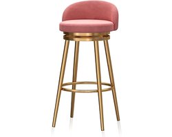 Barkrukken Set - Keukenstoelen Dinerstoelen - Comfortabel Zitten - 360 Graden Draaibaar - Set van 4 - Multicolor
