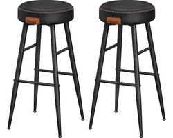 Barkrukken set van 2 basic zwart